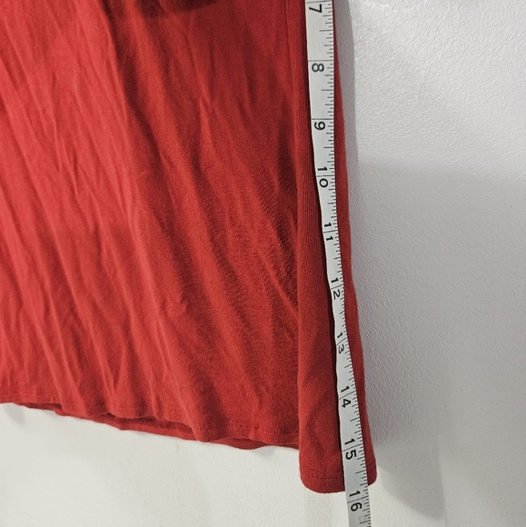 Vince Camuto Red Sheer Sleeve Blouse! - Picture 5 of 5